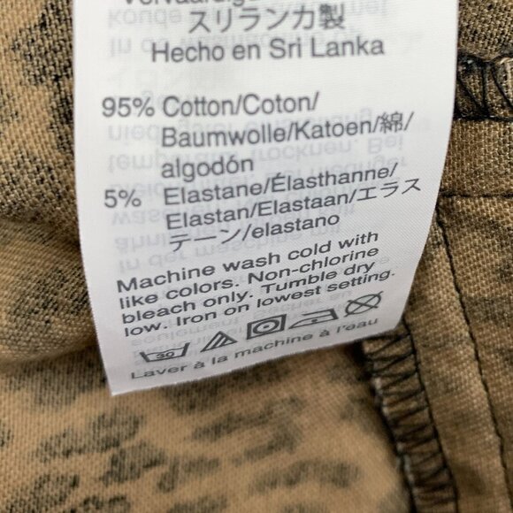 J. Crew Winnie Animal/Leopard/Cheetah Print Stretchy Pull On Pants Women's SZ 4 - Picture 5 of 5